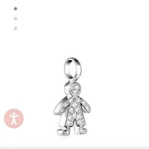 Boy Pendant with Cz Stones